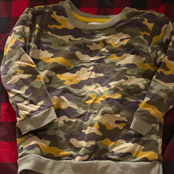 Tommy Bahama Kids Camouflage Sweatshirt - Green, Yellow, Brown - Picture 1 of 2
